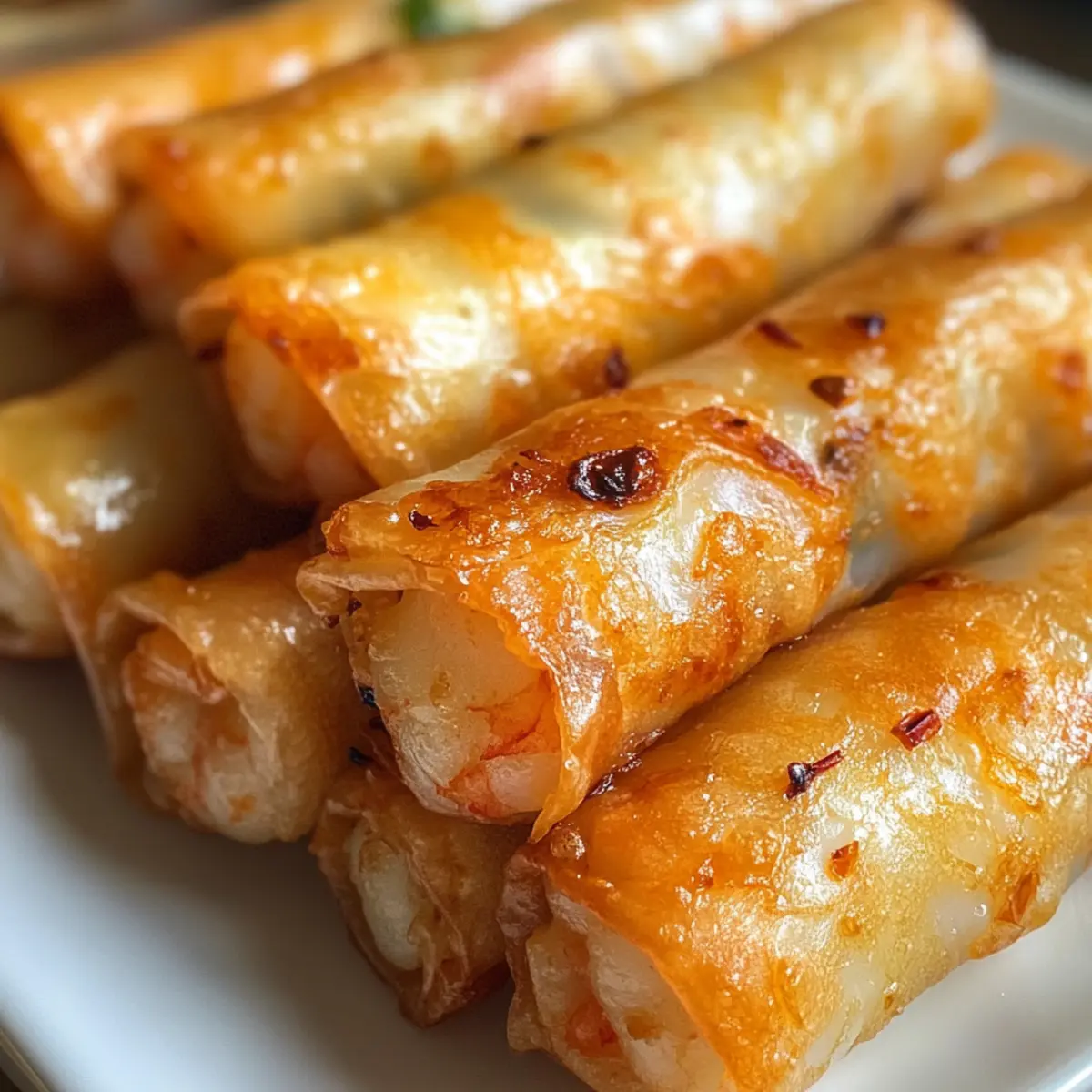 Shatteringly Crispy Fried Shrimp Rice Rolls
