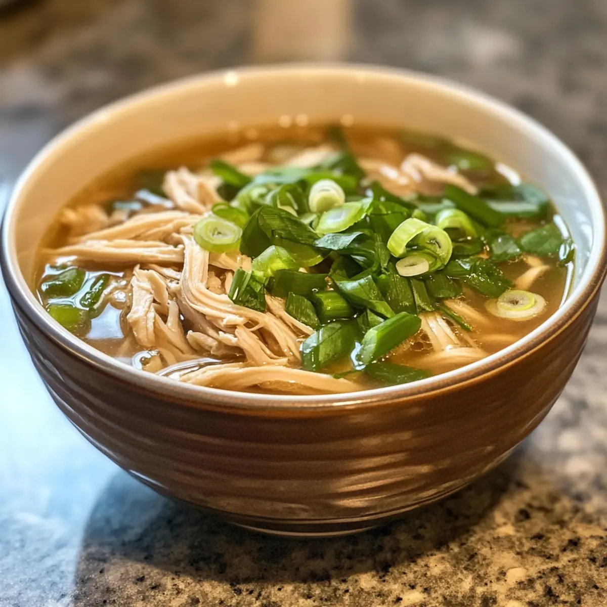 Aromatic Ginger Scallion Chicken Noodle Soup for Cozy Nights