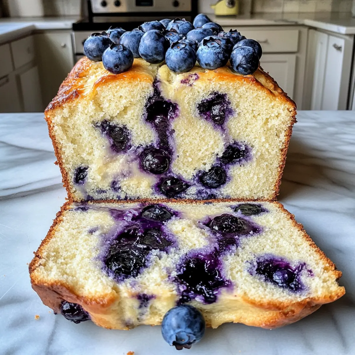 Moist Blueberry Cream Cheese Loaf for Cozy Mornings