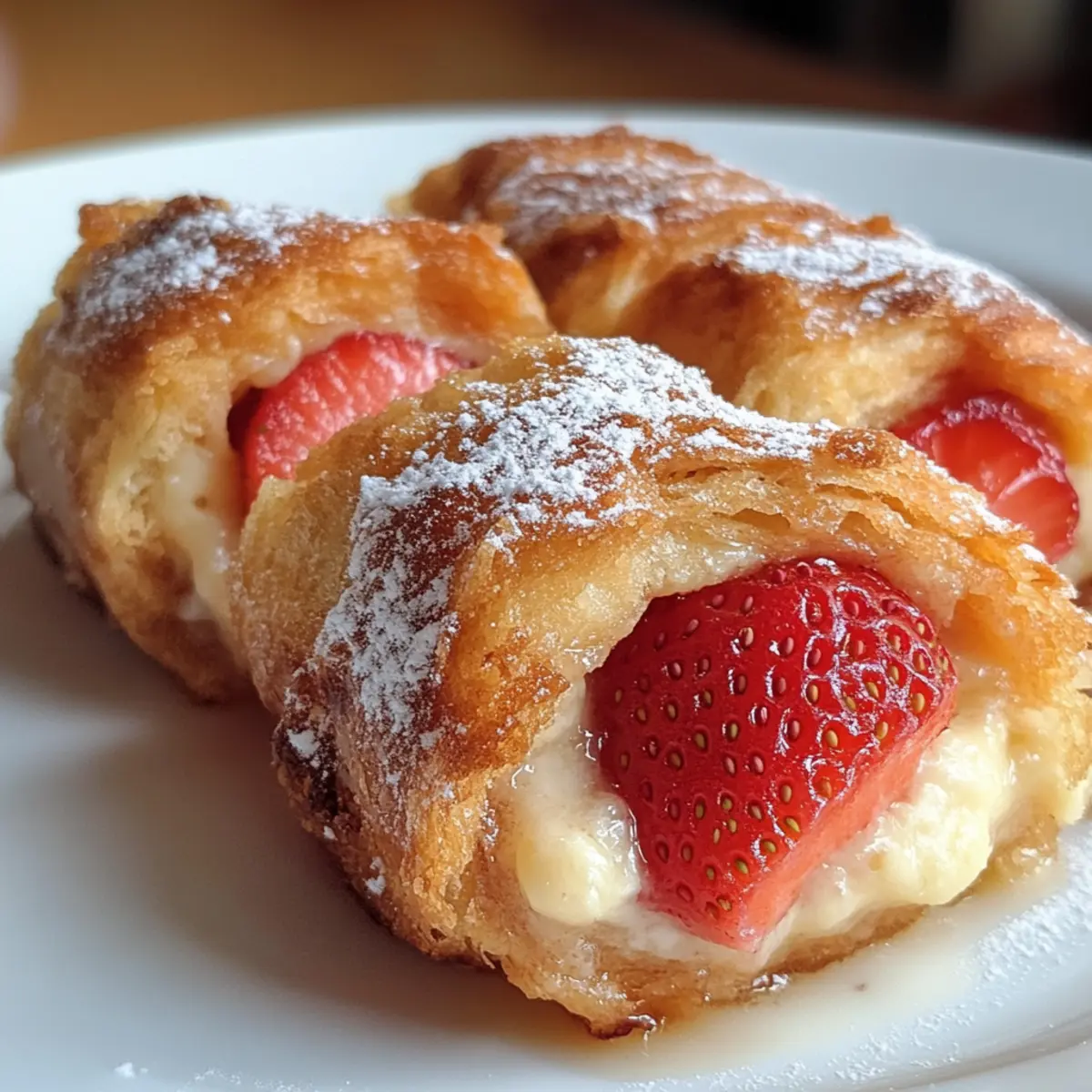 Crispy Strawberry Cheesecake Breakfast Rolls for a Sweet Start