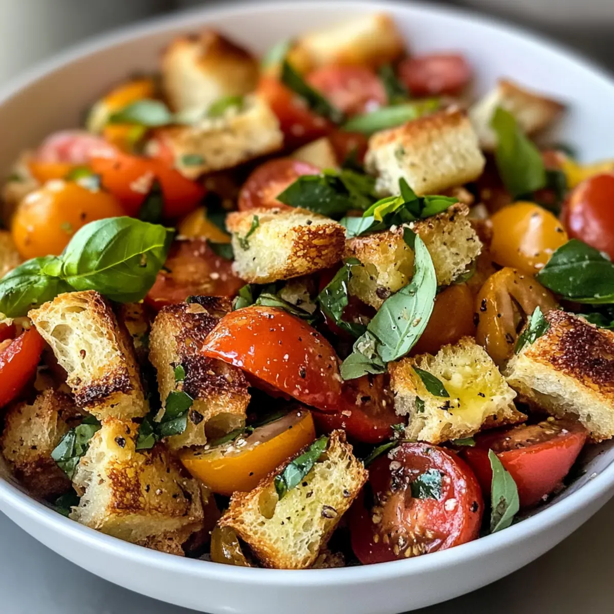 Tomatoes Panzanella Salad