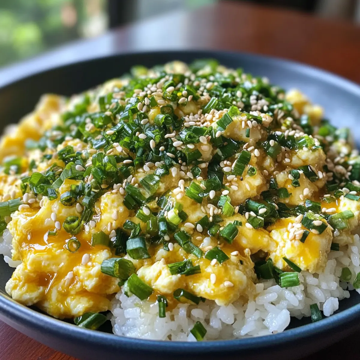Japanese Garlic Chives & Eggs Over Rice: A Cozy Comfort Meal