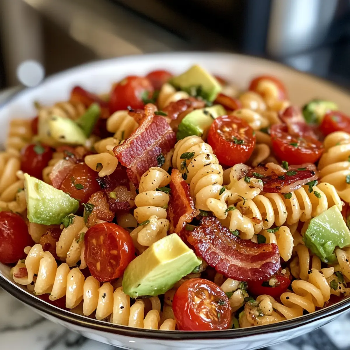 Ranch Bacon and Avocado Pasta Salad for Summer Bliss