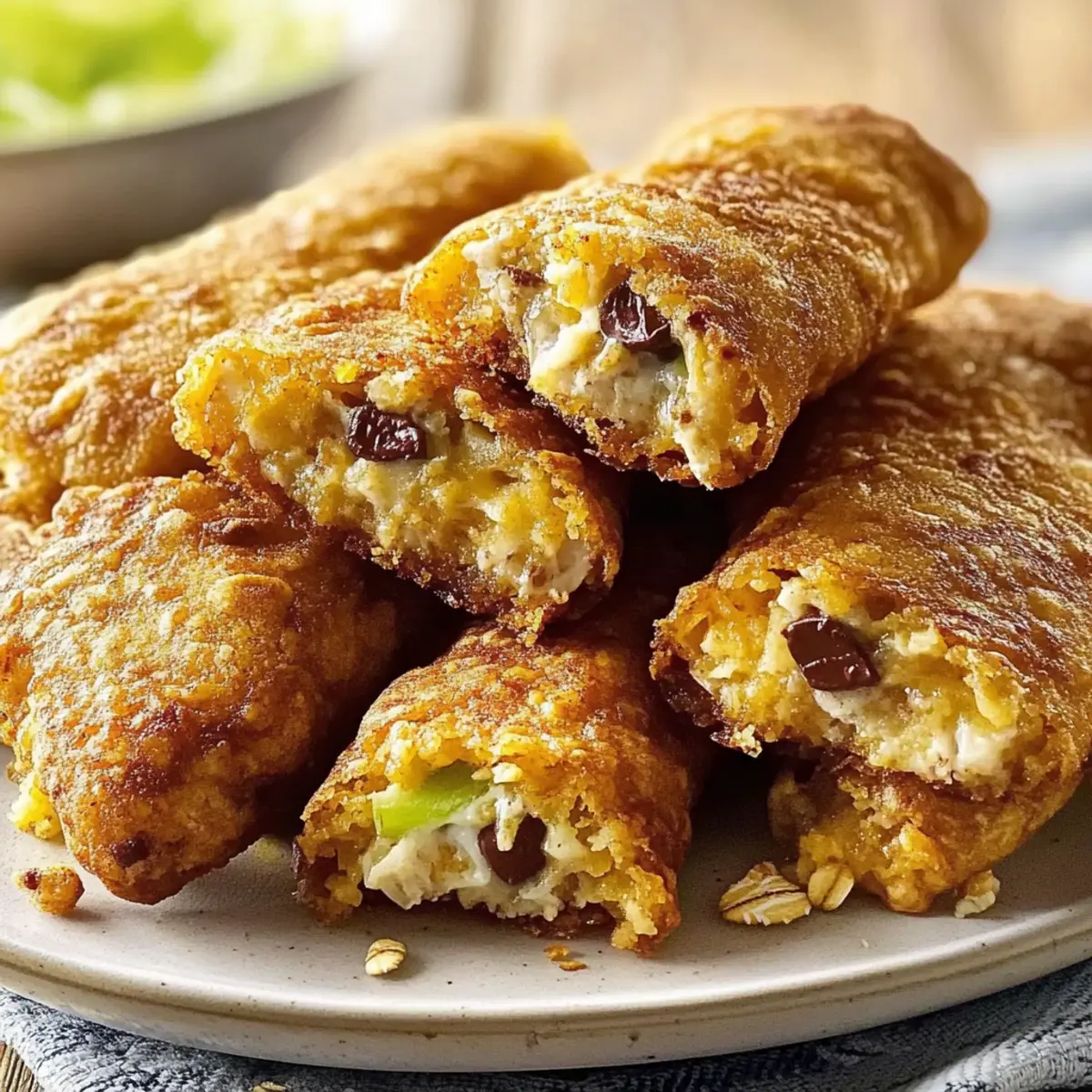 Texas Twinkies Egg Rolls with Honey