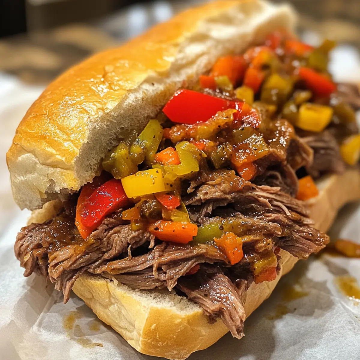 Slow-Cooked Italian Beef: Comfort in Every Flavorful Bite